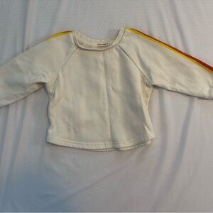 Marine Layer Cream Sweatshirt with Gold Accents
